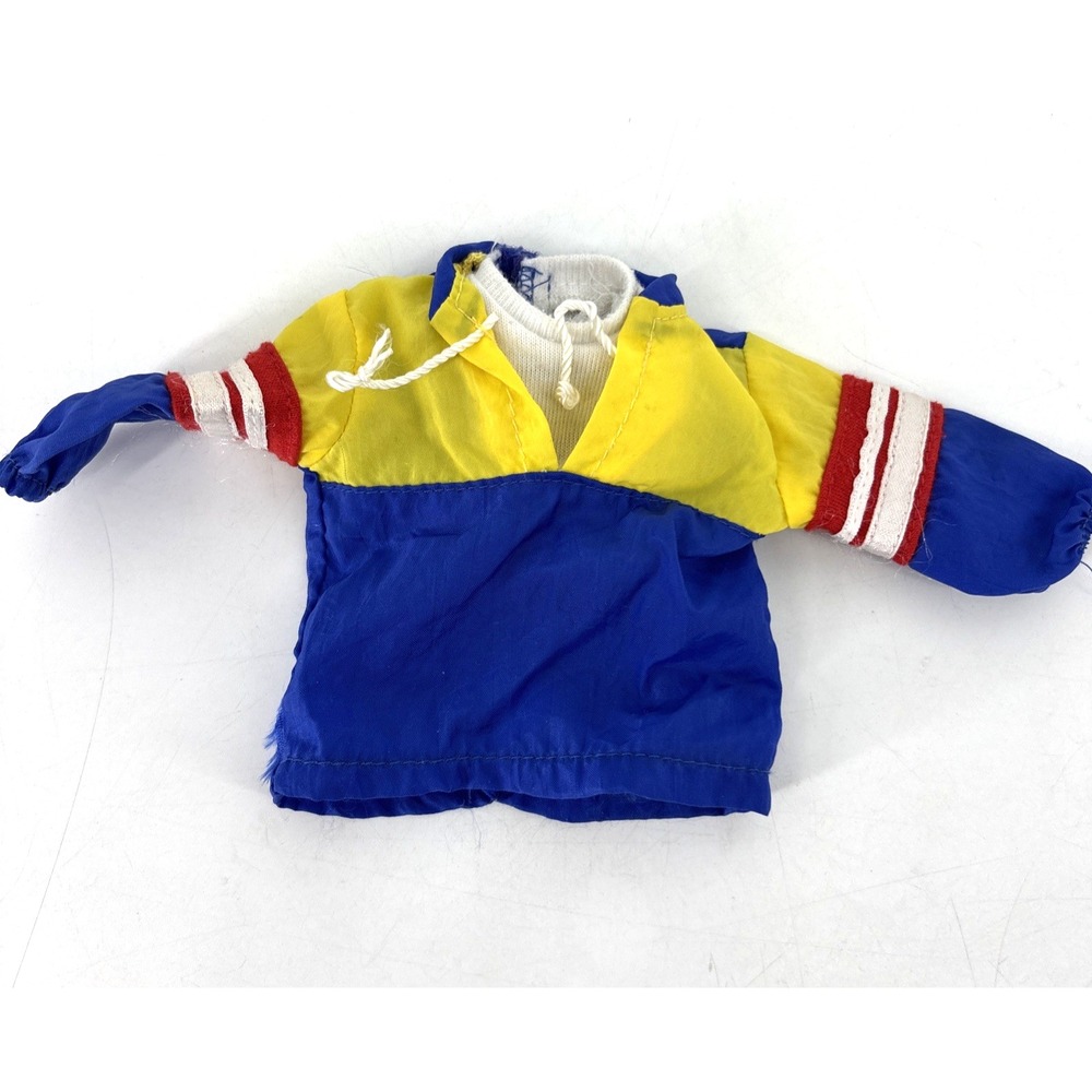 1996 Barbie Ken Big Brother Blue Red White Yellow Windbreaker Jacket #17055